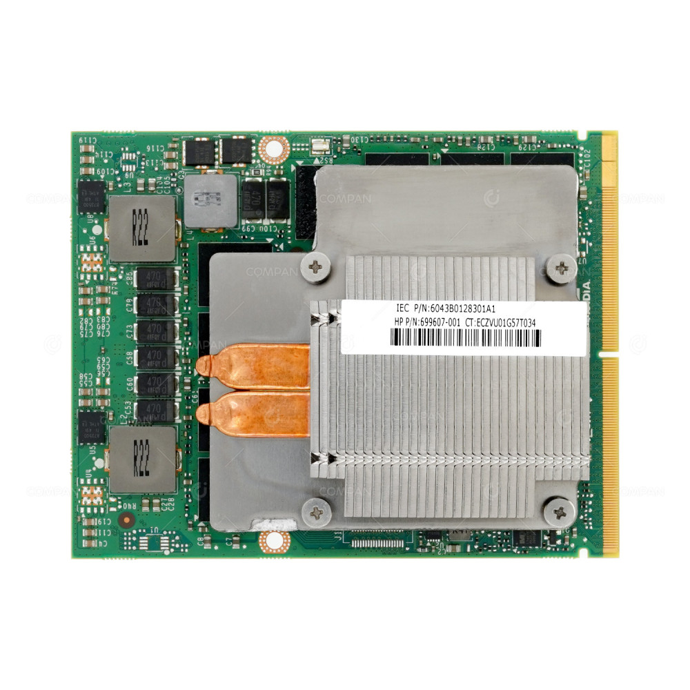 744354-001 HP NVIDIA MXM QUADRO K3100M 4GB GDDR5 GPU 699-52053-0501-210, 900-52053-0355-000, 699607-001