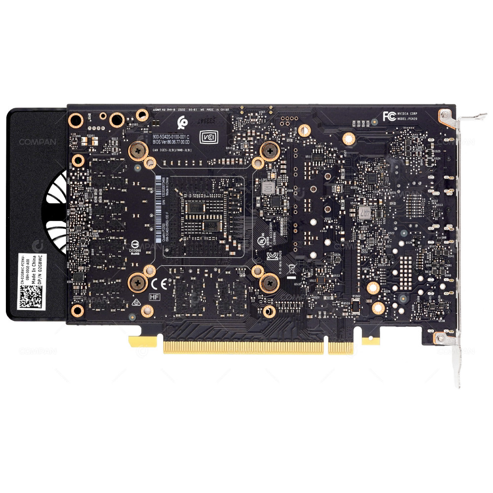 2G8WC  DELL NVIDIA QUADRO P2200 5GB GDDR5X PCIE 3.0 X16 4X DISPLAY PORT GPU GRAPHICS ACCELERATOR