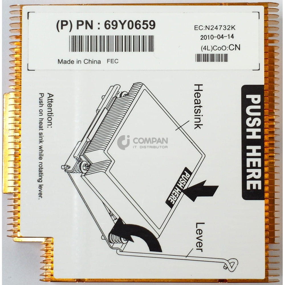 69Y0659 IBM HEATSNIK FOR X3550 X3650 M3 69Y1207