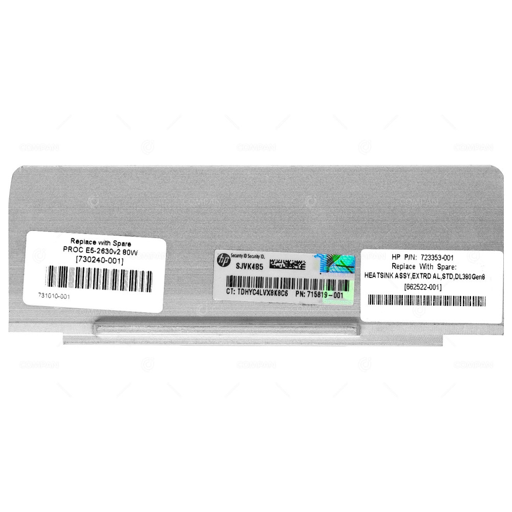 662522-001 HP HEATSINK FOR DL380 G8 723353-001, 654592-001