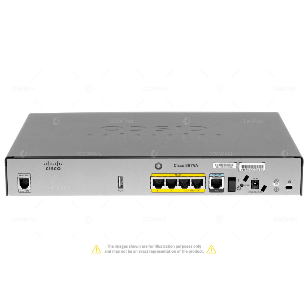 C887VA-K9 CISCO 880 SERIES 887VA MODULAR ROUTER 4 X 10/100 RJ-45