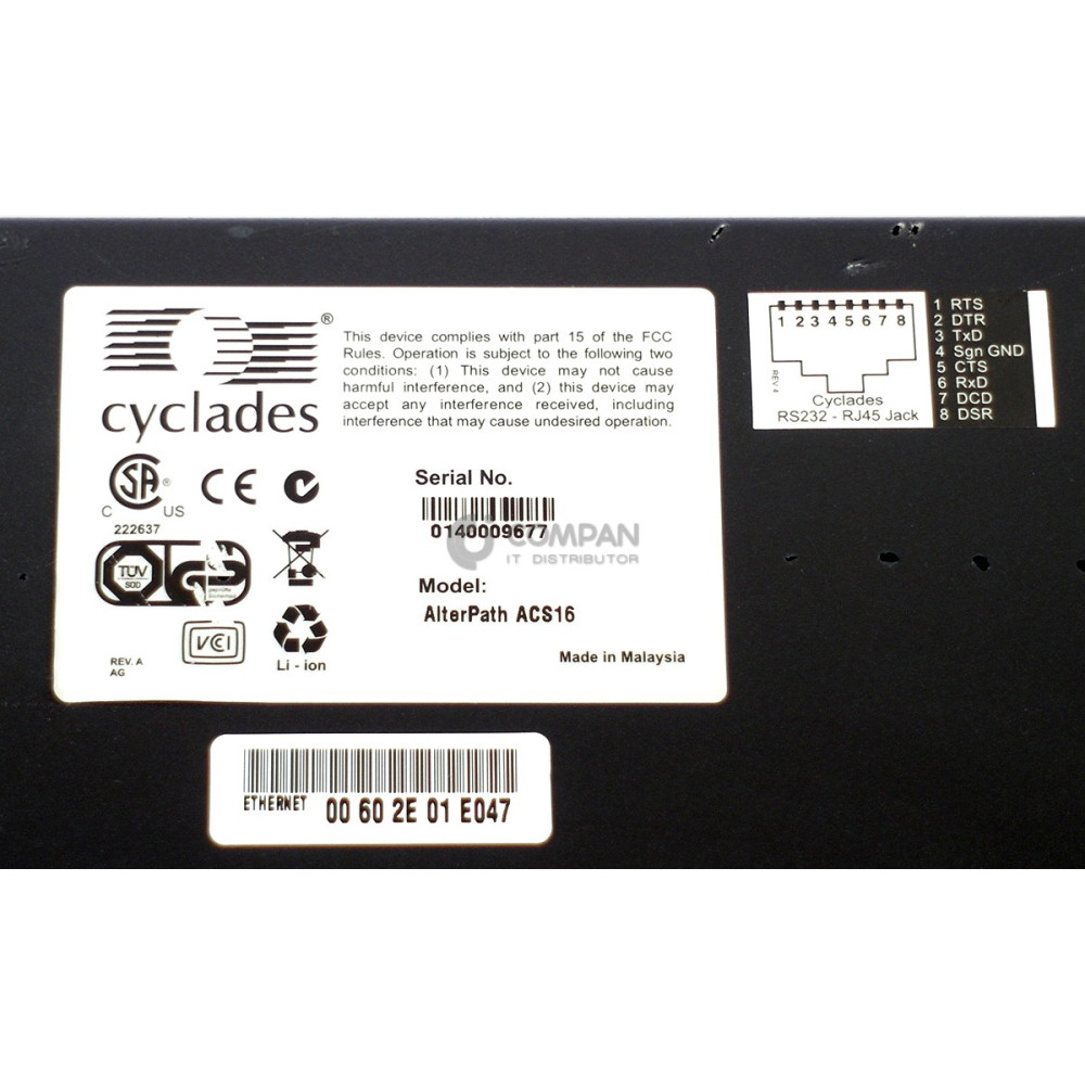 AVOCENT ALTERPATH ACS16 16-PORT ADVANCED CONSOLE SERVER