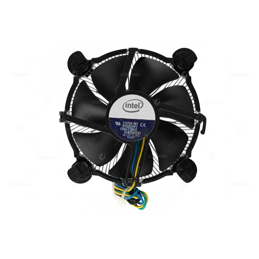 E18764-001 INTEL HEATSINK WITH FAN COOLER SOCKET 775 4 PIN DC12V 0.20A ALUMINIUM CPU