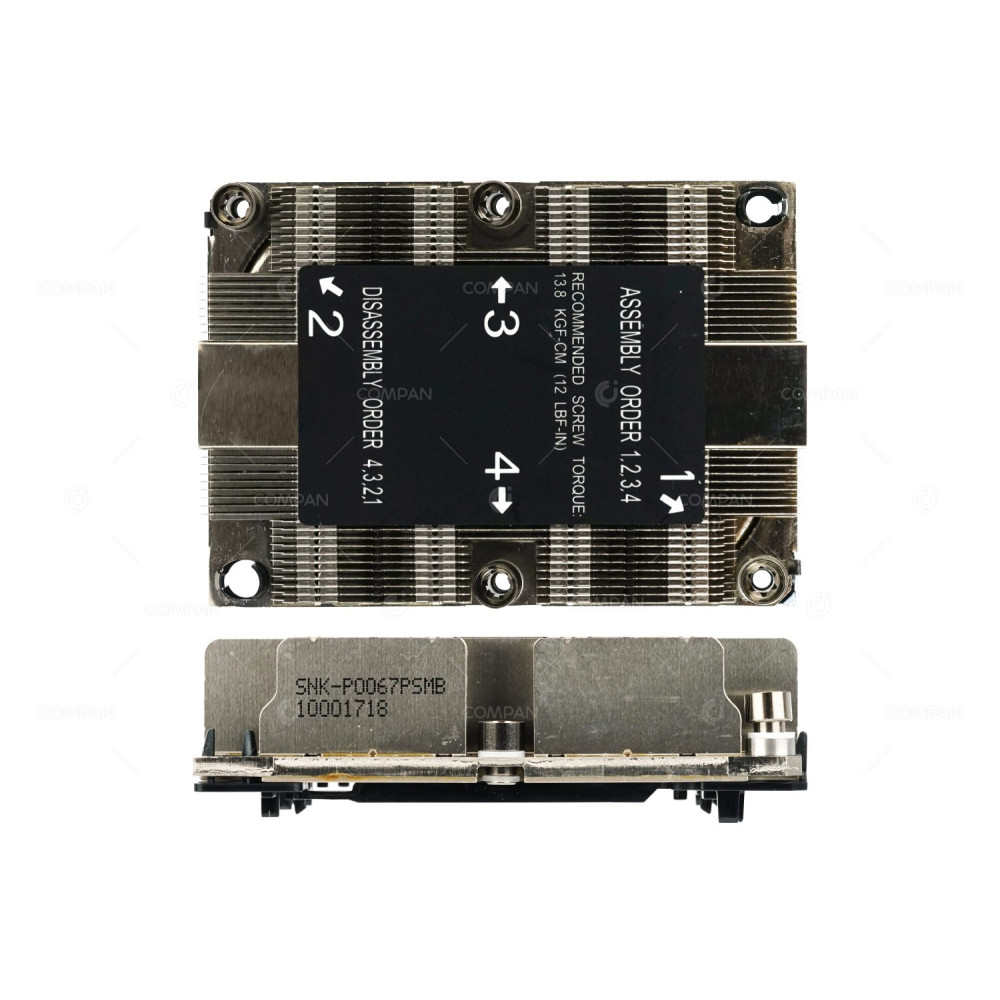 SNK-P0067PSMB SUPERMICRO HEATSINK FOR SYS-1029P-WTR -