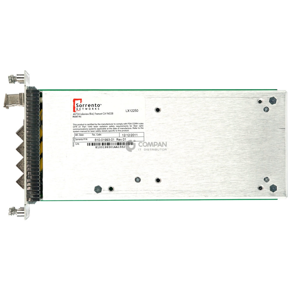 MD100-40 SORRENTO FILTER MODULE MULTIPLEXER/DEMULTIPLEXER FOR GIGAMUX 3234/3217