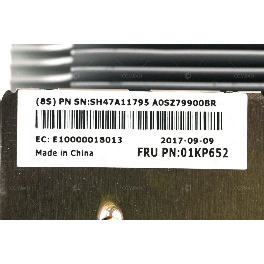 01KP652  LENOVO HEATSINK 2U 165W FOR THINKSYSTEM SR670 SR650 SR550 SR590