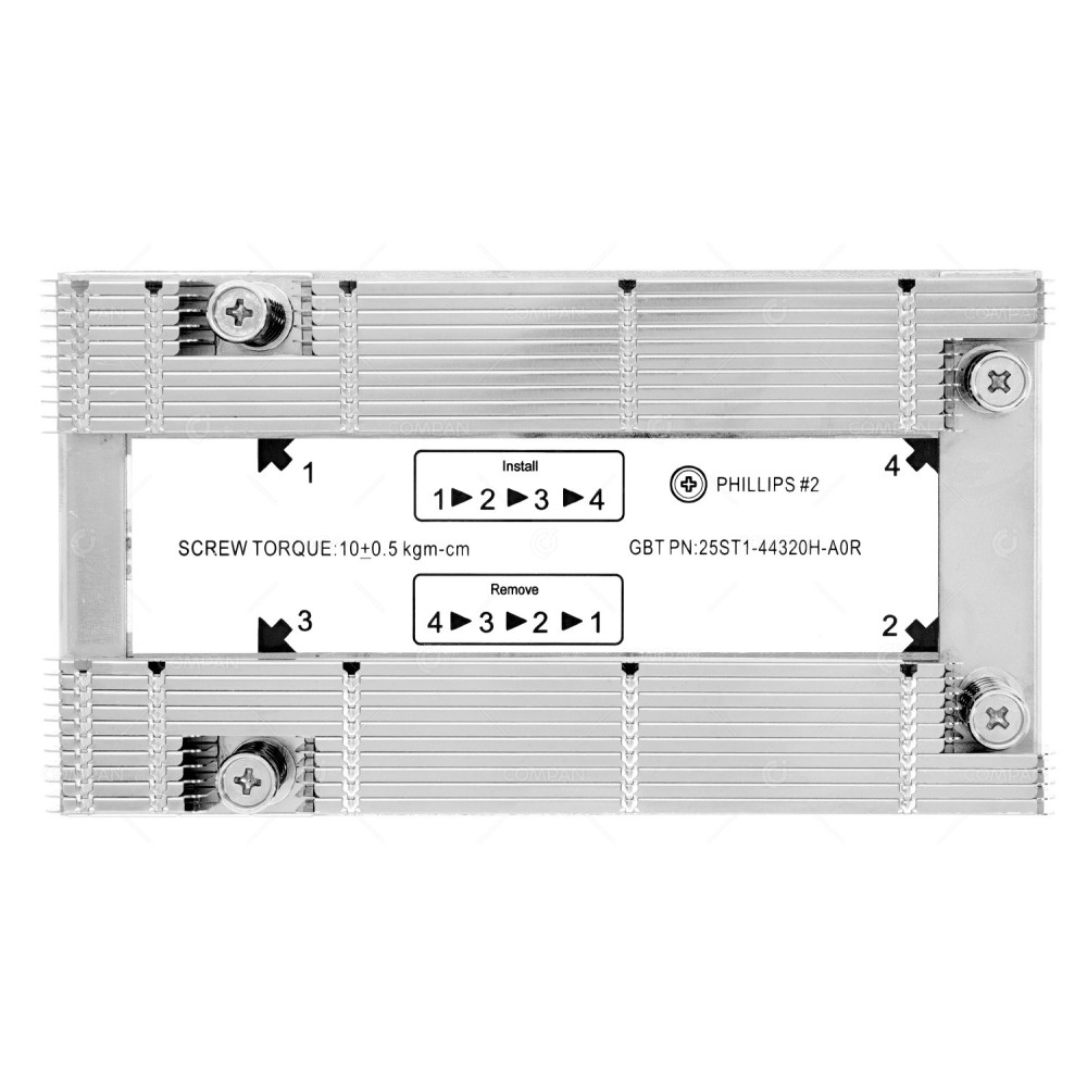 25ST1-44320H-A0R  GIGABYTE NODE HEATSINK SOCKET SP3 FOR GIGABYTE H262-Z63