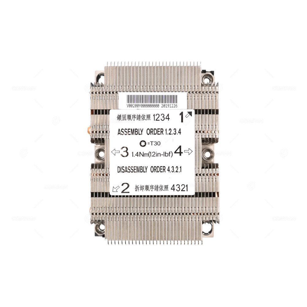 V00200Y000000000  INSPUR HEATSINK SOCKET LGA3647 2U FOR NF5280M5
