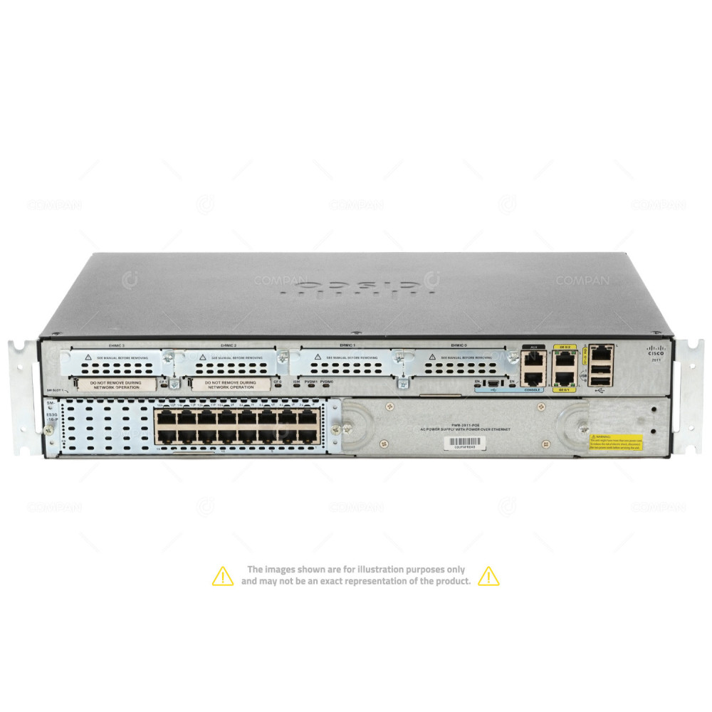 CISCO2911-K9  CISCO 2911 ETHERNET INTEGRATED SERVICES ROUTER