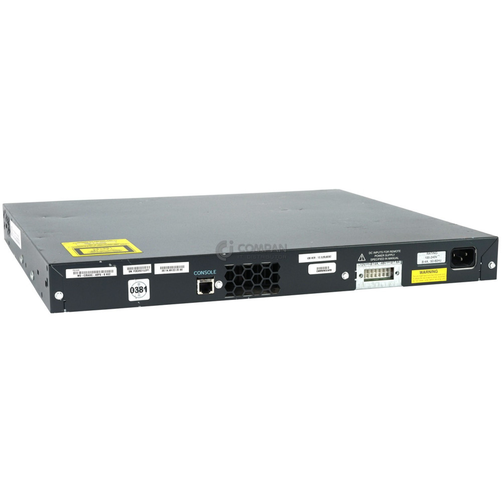 CISCO CATALYST 3560G  48-PORT 1GB ETHERNET 4-PORT 1GB SFP POE SWITCH