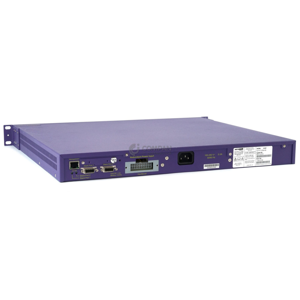 15107 EXTREME NETWORKS SUMMIT X250E-48P 48-PORT 1GB ETHERNET SWITCH