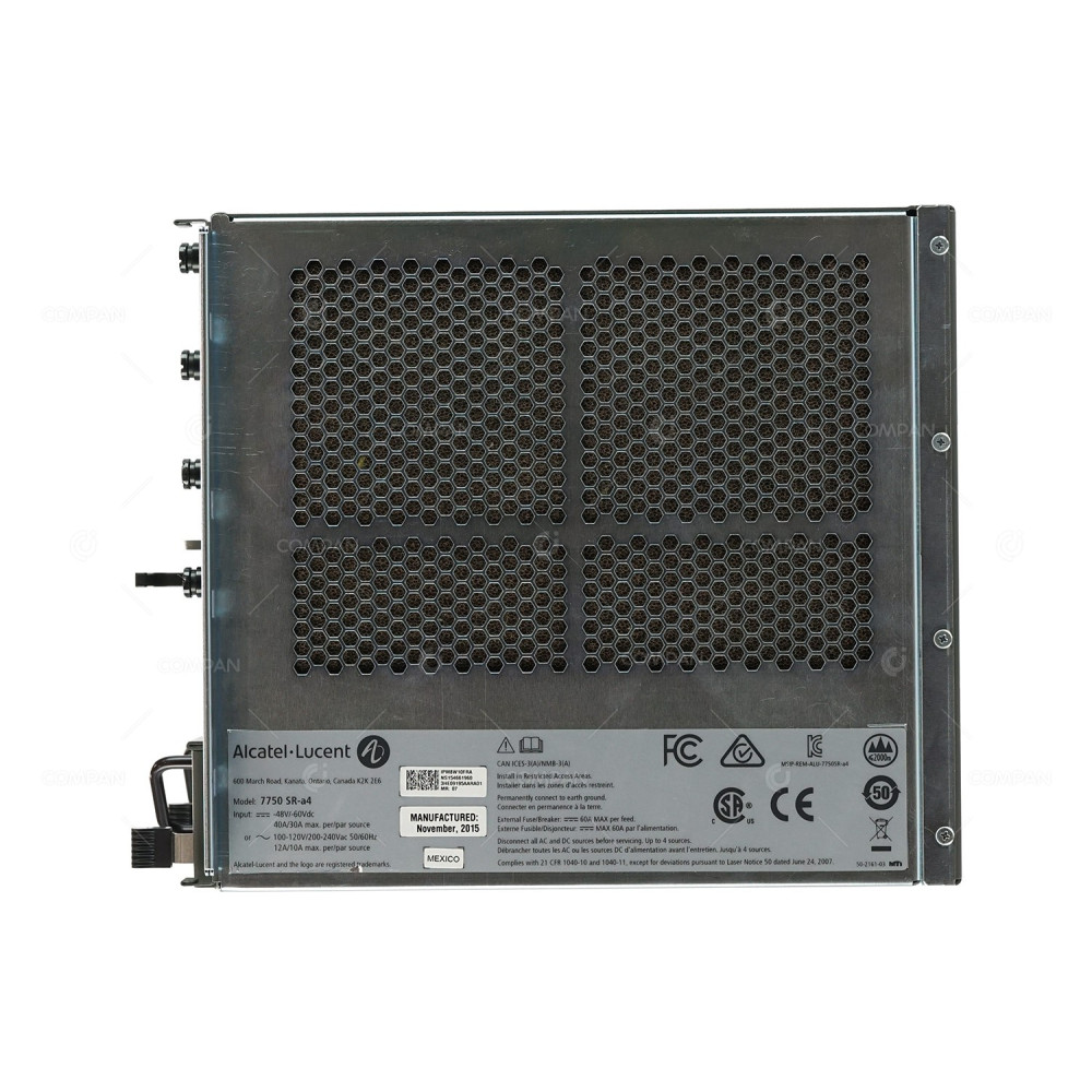 7750 SR-A4 NOKIA ALCATEL LUCENT 7750 SR-A4 4-BAY SERVICE ROUTER WITHOUT BOOT FLASH