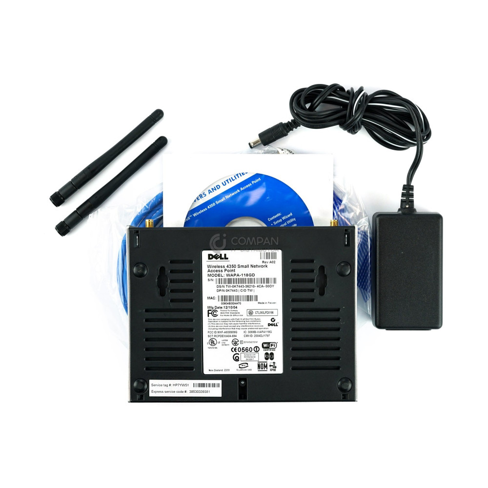 H7865 DELL WIRELESS 4350 SMALL NETWORK ACCESS POINT 0H7865, K7443, WAPA-118GD