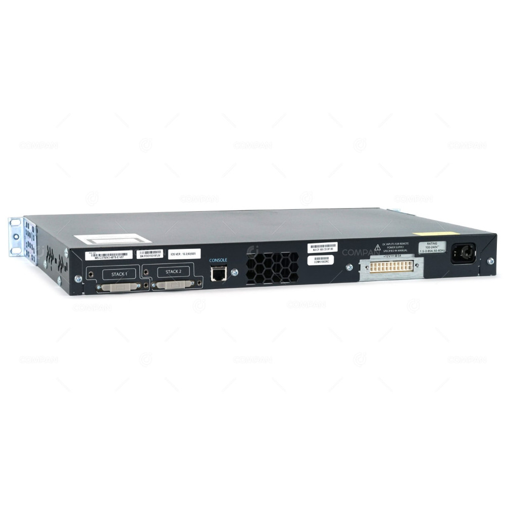 WS-C3750V2-48TS-E CISCO CATALYST 3750 V2 48 PORT 100MB RJ-45 4 PORT 1GB SFP