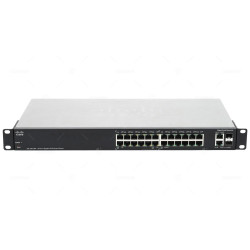 SLM2024PT CISCO SG200 24-PORT (12 x POE) 1GB RJ-45 2-PORT 1GB ETHERNET SWITCH