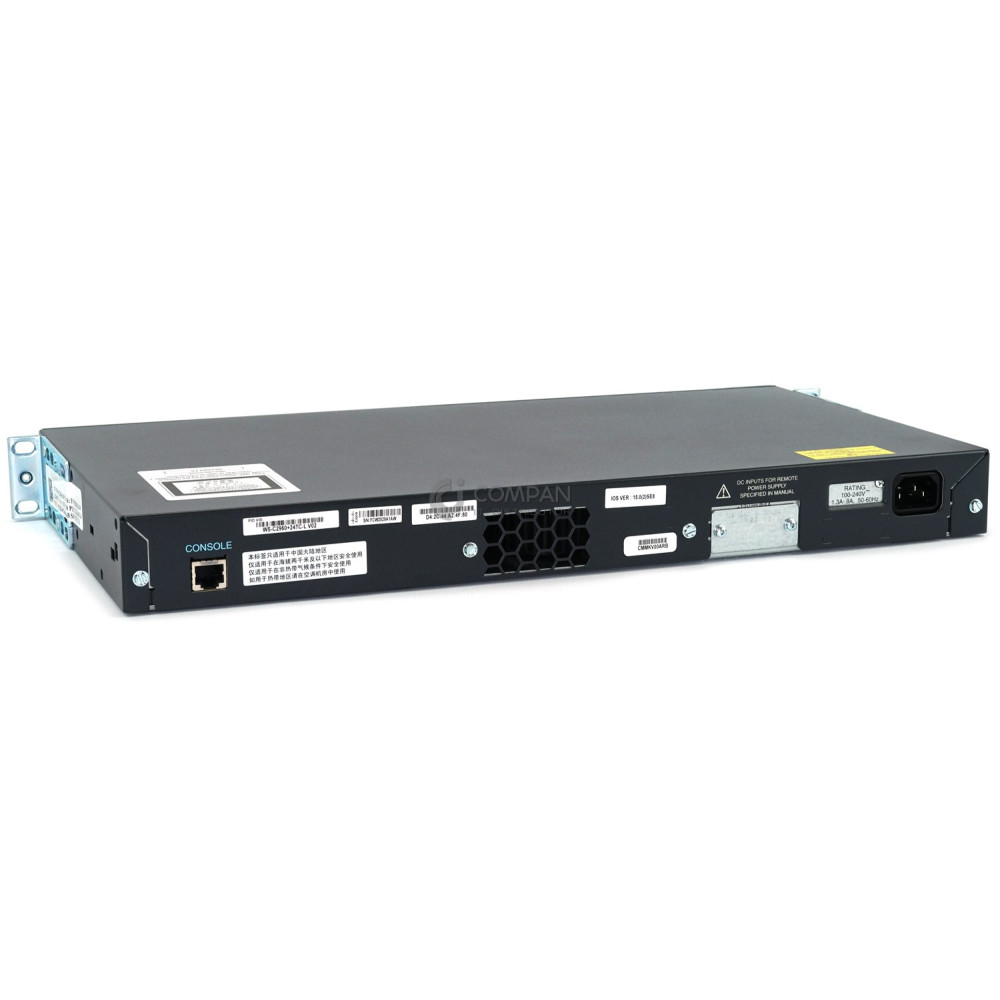WS-C2960+24TC-L CISCO CATALYST 2960 24-PORT 100MB RJ-45 2-PORT 1GB SFP SWITCH