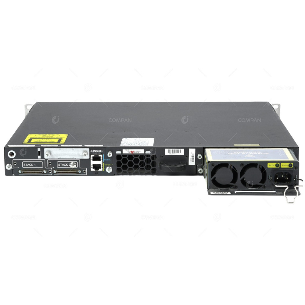 WS-C3750E-48PD-SF CISCO CATALYST 3750 E SERIES 48 PORT 1GB ETHERNET 800W ENHANCED POE 2 PORT 10GB X2 SWITCH