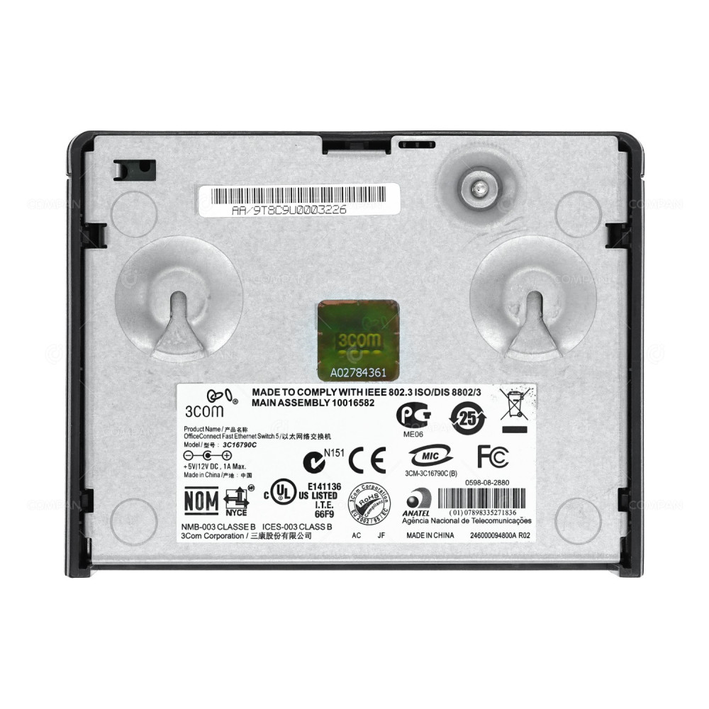 3C16790C 3COM OFFICECONNECT 5 PORT 100MB ETHERNET UNMANAGED SWITCH  -