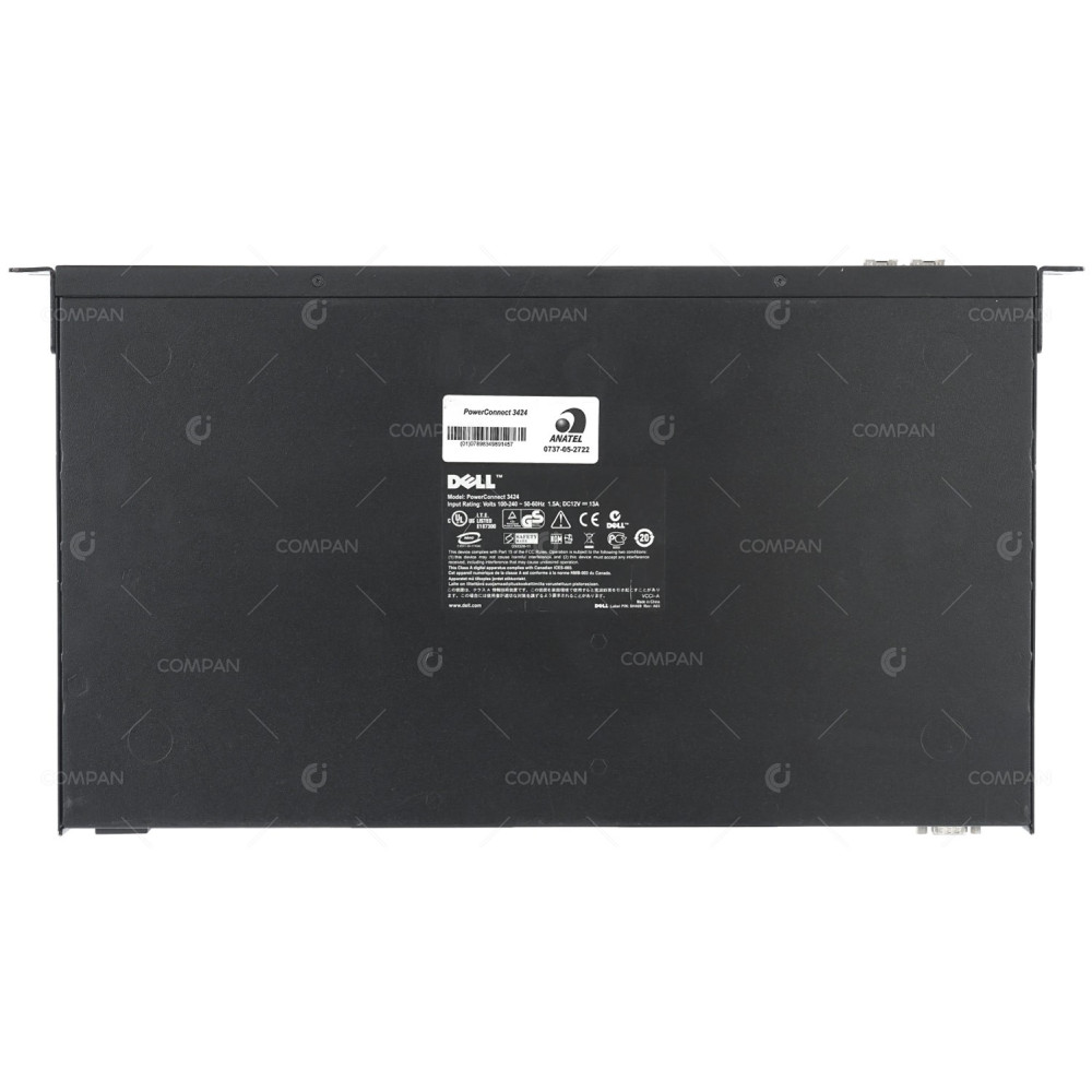 XJ505 DELL POWERCONNECT 3424 24 PORT 100MB ETHERNET 2 PORT 1GB SFP SWITCH