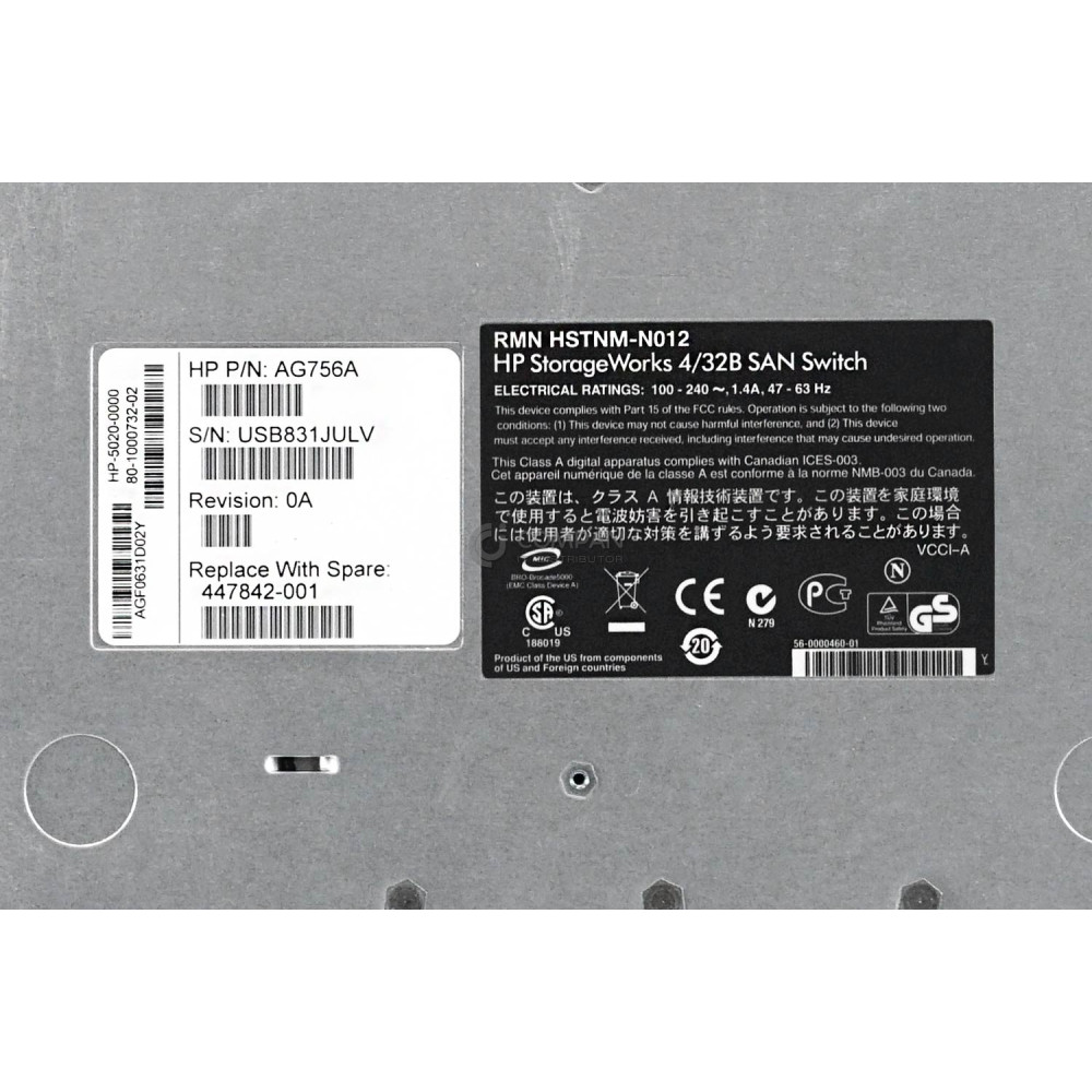 AG756A HP STORAGEWORKS 4/32B SAN SWITCH 32-PORT (16 ENABLED) 4GB FC