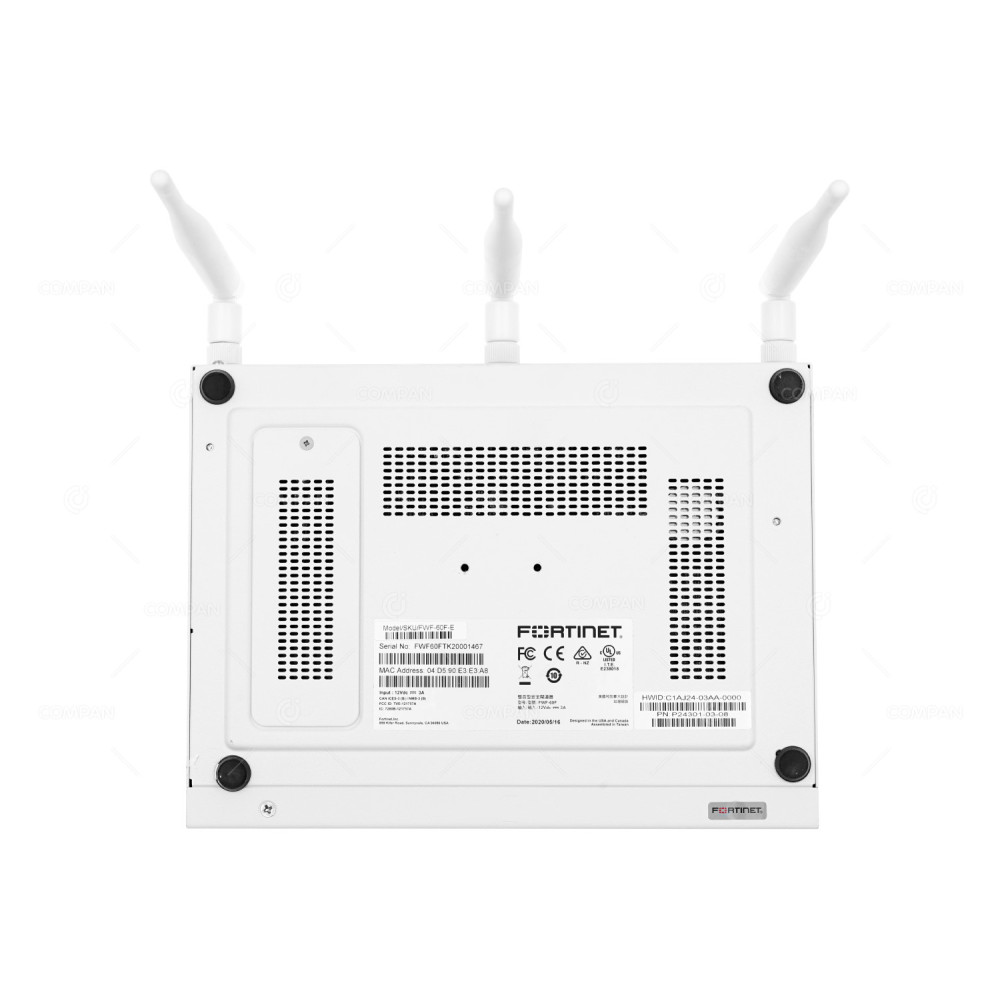 FWF-60F-E FORTINET FWF-60F 10-PORT RJ-45 WIRELESS FIREWALL WITH AC ADAPTER