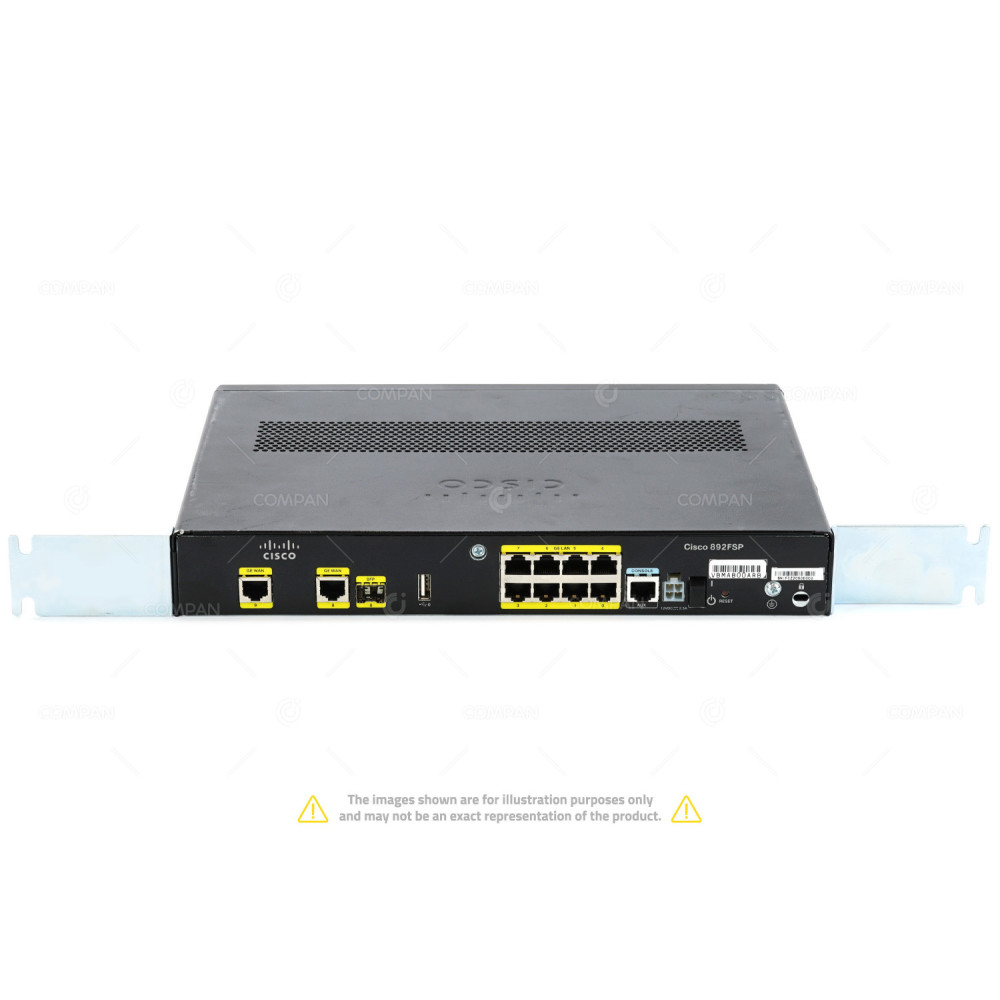 C892FSP-K9 CISCO 892 10 PORT 1GB RJ-45 1 PORT 1GB SFP SECURITY ROUTER