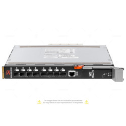 J493T  DELL BROCADE M5424  8-PORT 8G SFP FIBRE CHANNEL SWITCH BLADE FOR M1000E