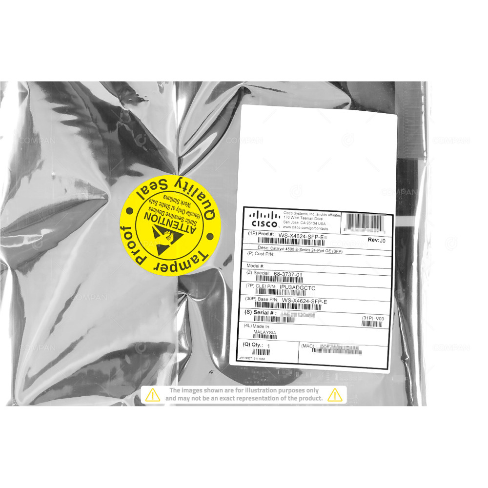 1PWS-X4624-SFP-E-NEW  CISCO CATALYST 4500 GE 24-PORT 1GB SFP SWITCH MODULE NEW FOR C4500