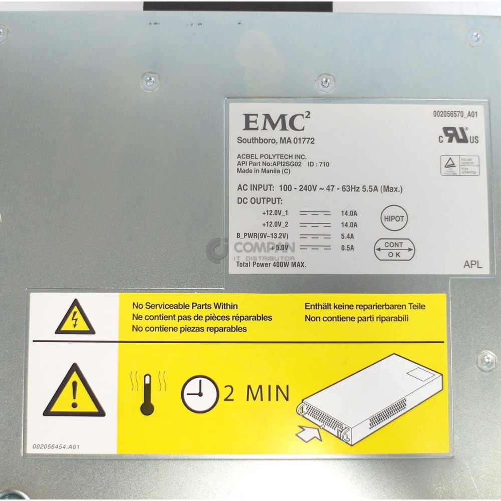 118032322 EMC 400W POWER SUPPLY FOR EMC CX-SERIES
