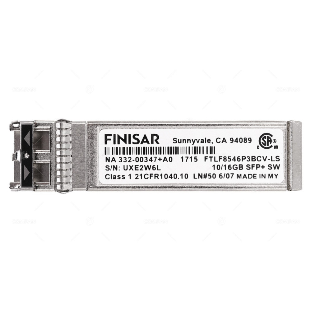 332-00347 NETAPP AVAGO 16GB SFP+ SW FC 850NM OPTICAL TRANCEIVER