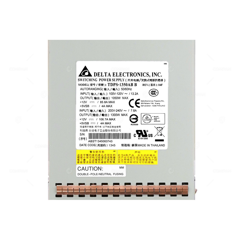 114-00091 NETAPP 850W POWER SUPPLY FOR NETAPP FAS3220 FAS3250