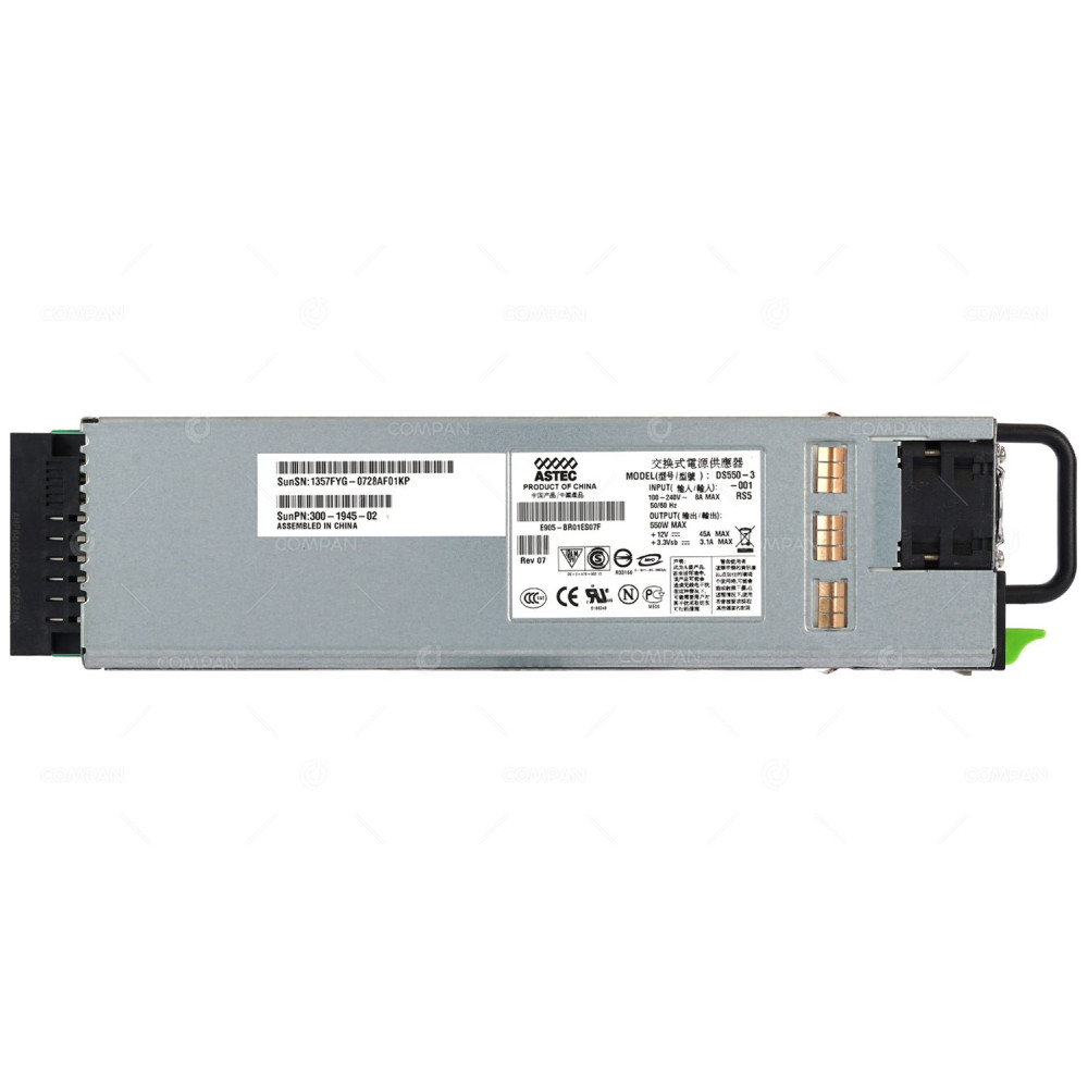 300-1945-02 SUN 550W POWER SUPPLY FOR SUN FIRE X4100 X4200