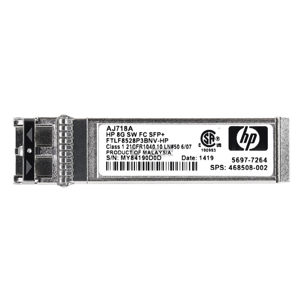 AJ718A HP 8GB SW B-SERIES FC SFP+ OPTICAL TRANSCEIVER