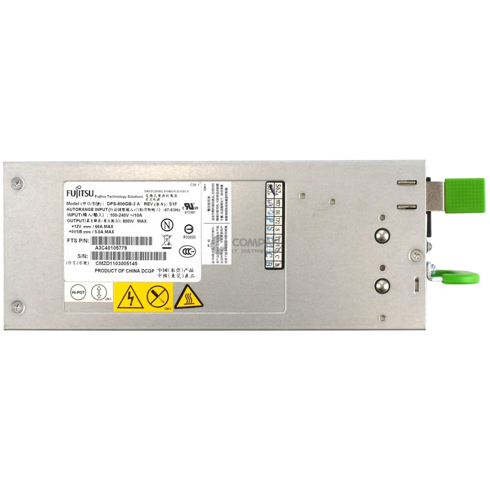 A3C40105779 FUJITSU 800W POWER SUPPLY FOR RX300 S6