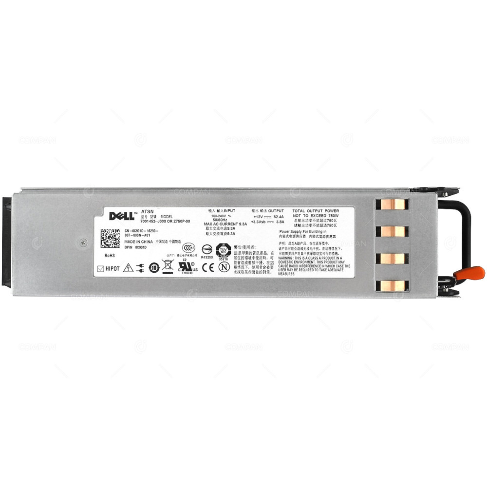C901D DELL 750W POWER SUPPLY FOR DELL POWEREDGE 2950 G9