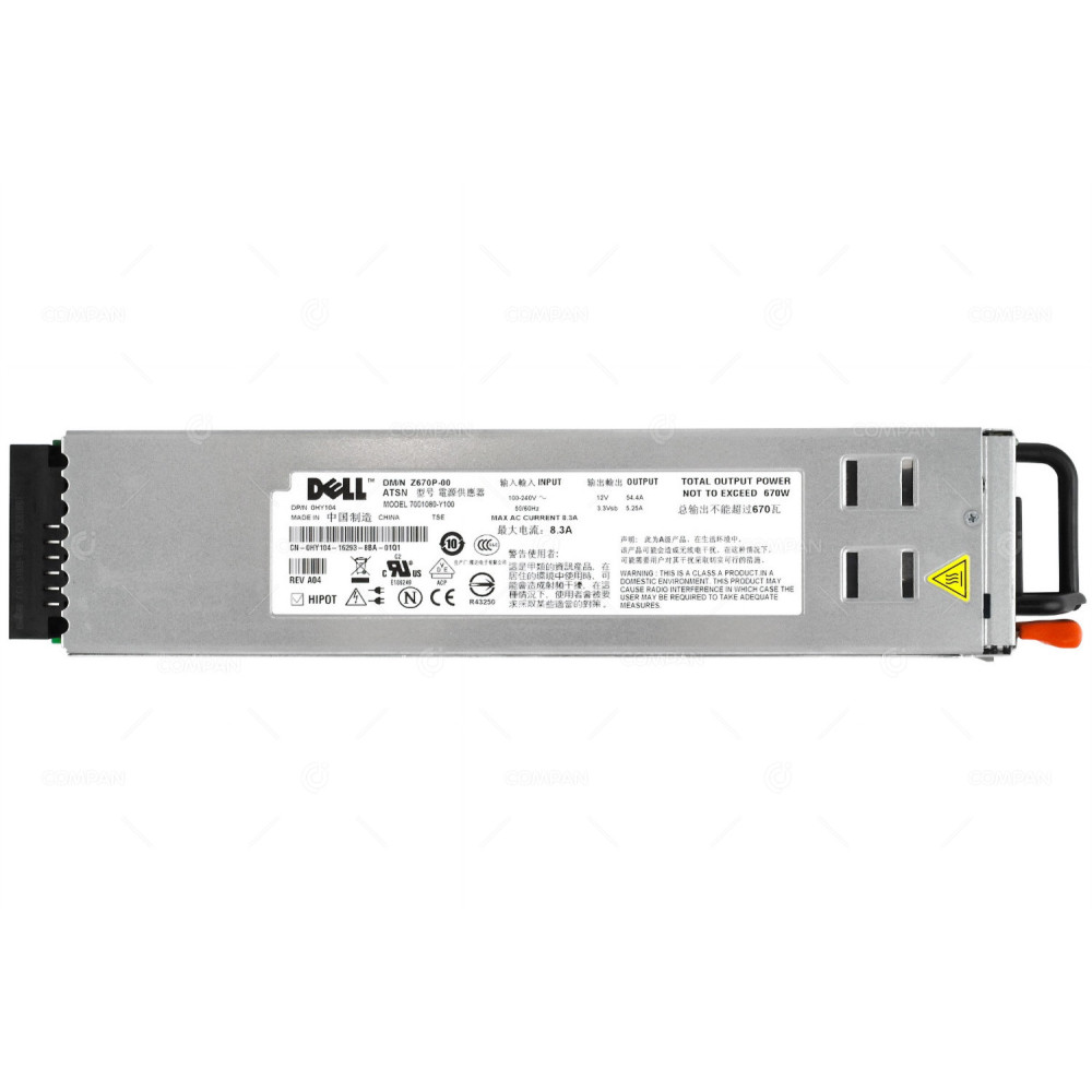 HY104 DELL 670W POWER SUPPLY FOR DELL POWEREDGE 1950
