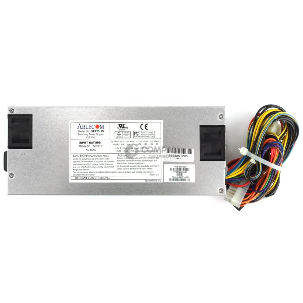 PWS-0053-20 SUPERMICRO 420W POWER SUPPLY FOR ABLECOM