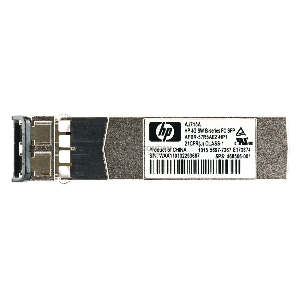 468506-001 HP 4GB SFP SW 850NM OPTICAL TRANSCEIVER AJ715A, AFBR-57R5AEZ-HP1