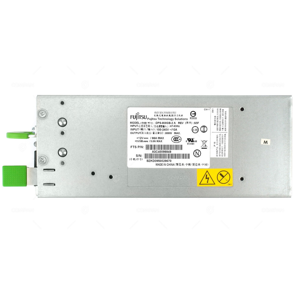 A3C40098849 FUJITSU 800W POWER SUPPLY FOR FUJITSU PRIMERGY RX300 TX300