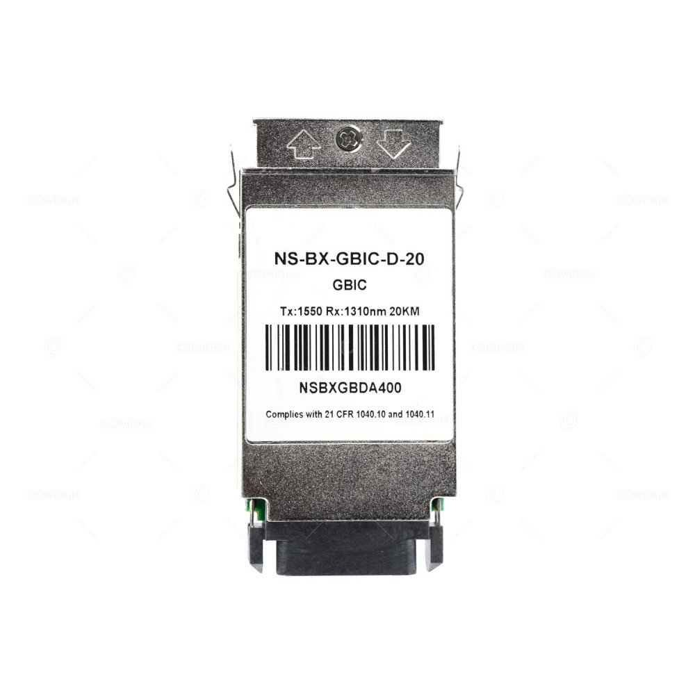 NS-BX-GBIC-D-20 GBIC COMPLIES WITH 21 CFR 1040.10 AND 1040.11 TX:1550 RX:1310NM 20KM -