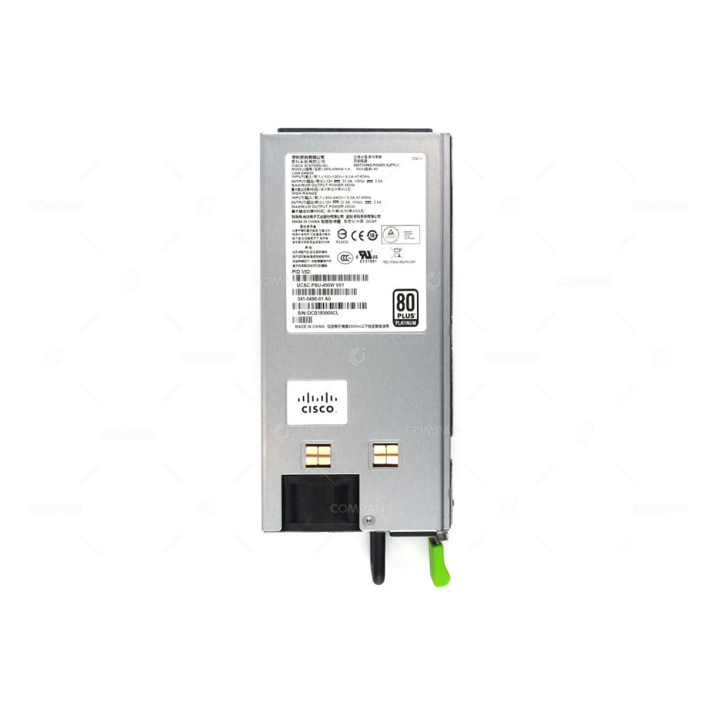341-0496-01 CISCO 450W AC POWER SUPPLY FOR CISCO UCS M3 SERVERS