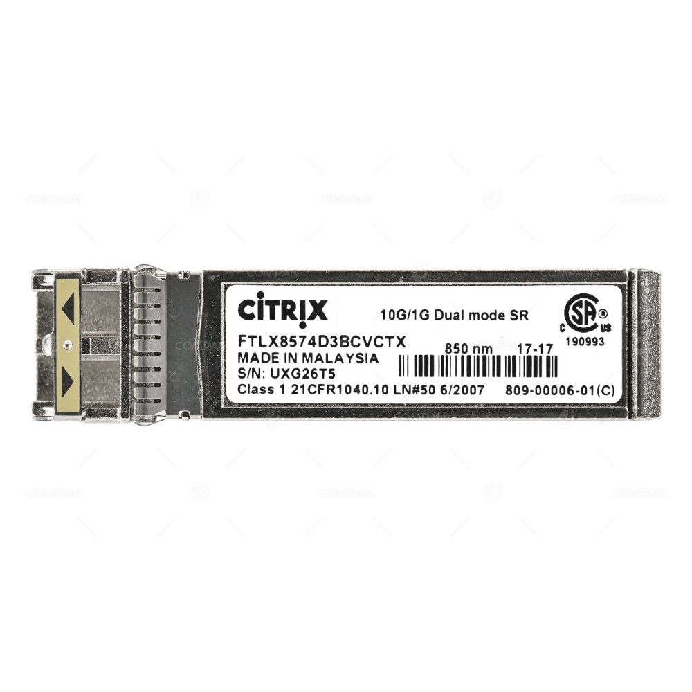 809-00006-01 CITRIX 10G/1G DUAL MODE SR 850NM OPTICAL TRANSCEIVER
