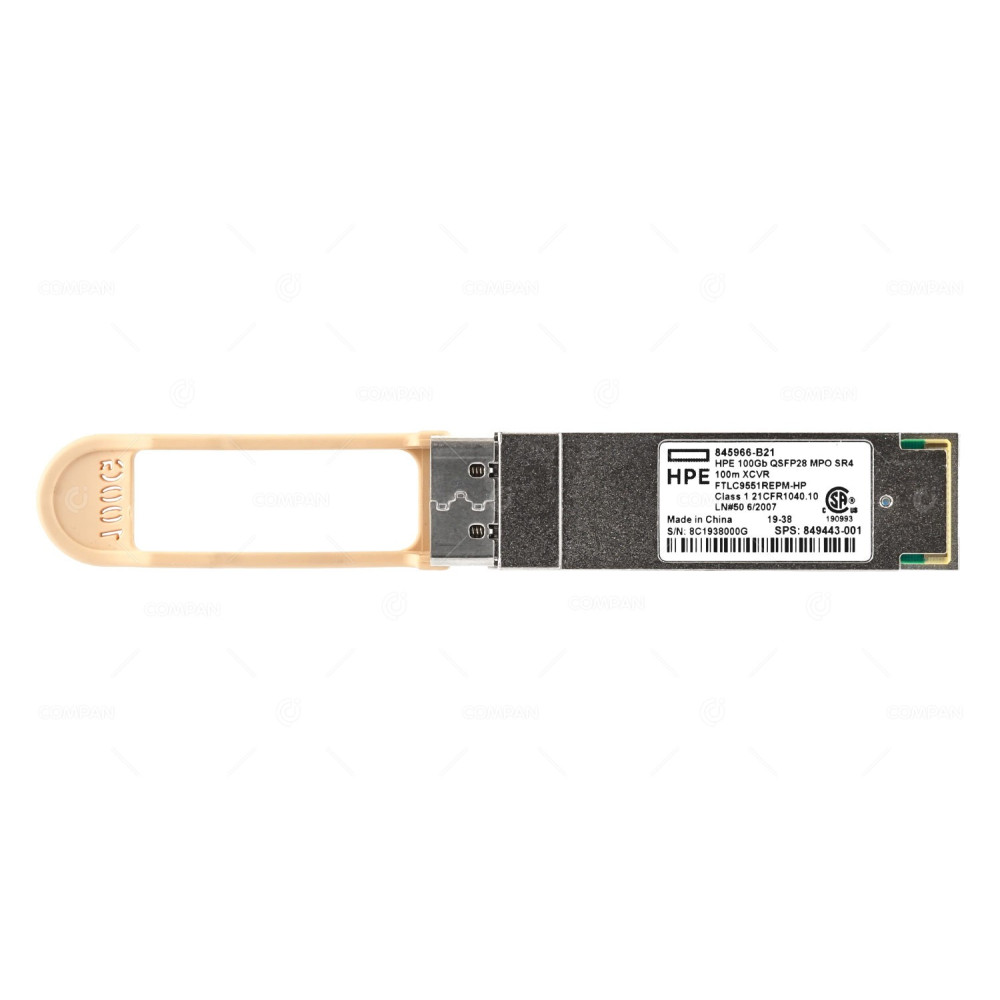 849443-001 HPE 100GB QSFP28 MPO SR4 100M XCVR TRANSCEIVER MODULE
