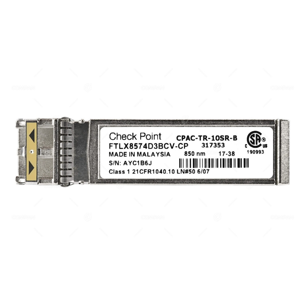 CPAC-TR-10SR-B CHECK POINT OPTICAL TRANSCEIVER 10GBASE-SR SFP+ LC 850NM
