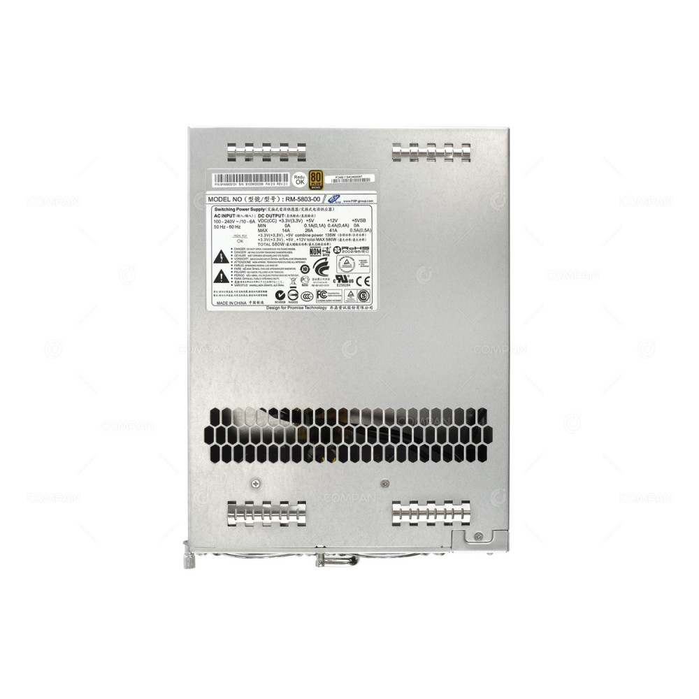 RM-5803-00 SYMANTEC PROMISE TECHNOLOGY 580W PLUS BRONZE POWER SUPPLY FOR JX30