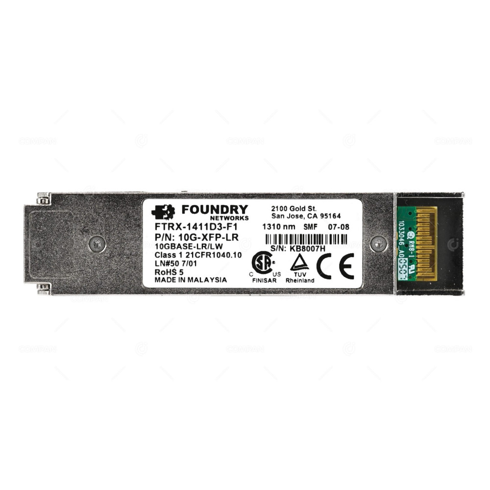 FTRX-1411D3-F1 FOUNDRY NETWORKS OPTICAL TRANSCEIVER 10GBASE-LR/LW 1310NM SMF
