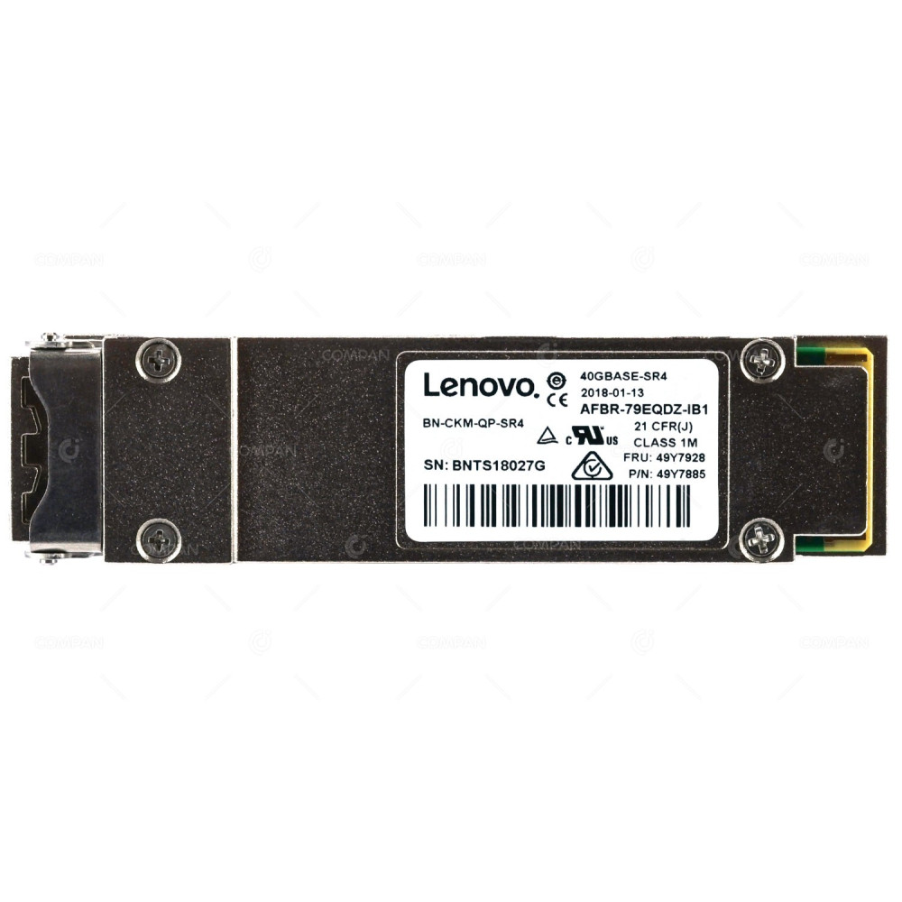 49Y7928 LENOVO 40GBASE-SR4  QSFP+ 850NM 100M OPTICAL TRANSCEIVER MODULE