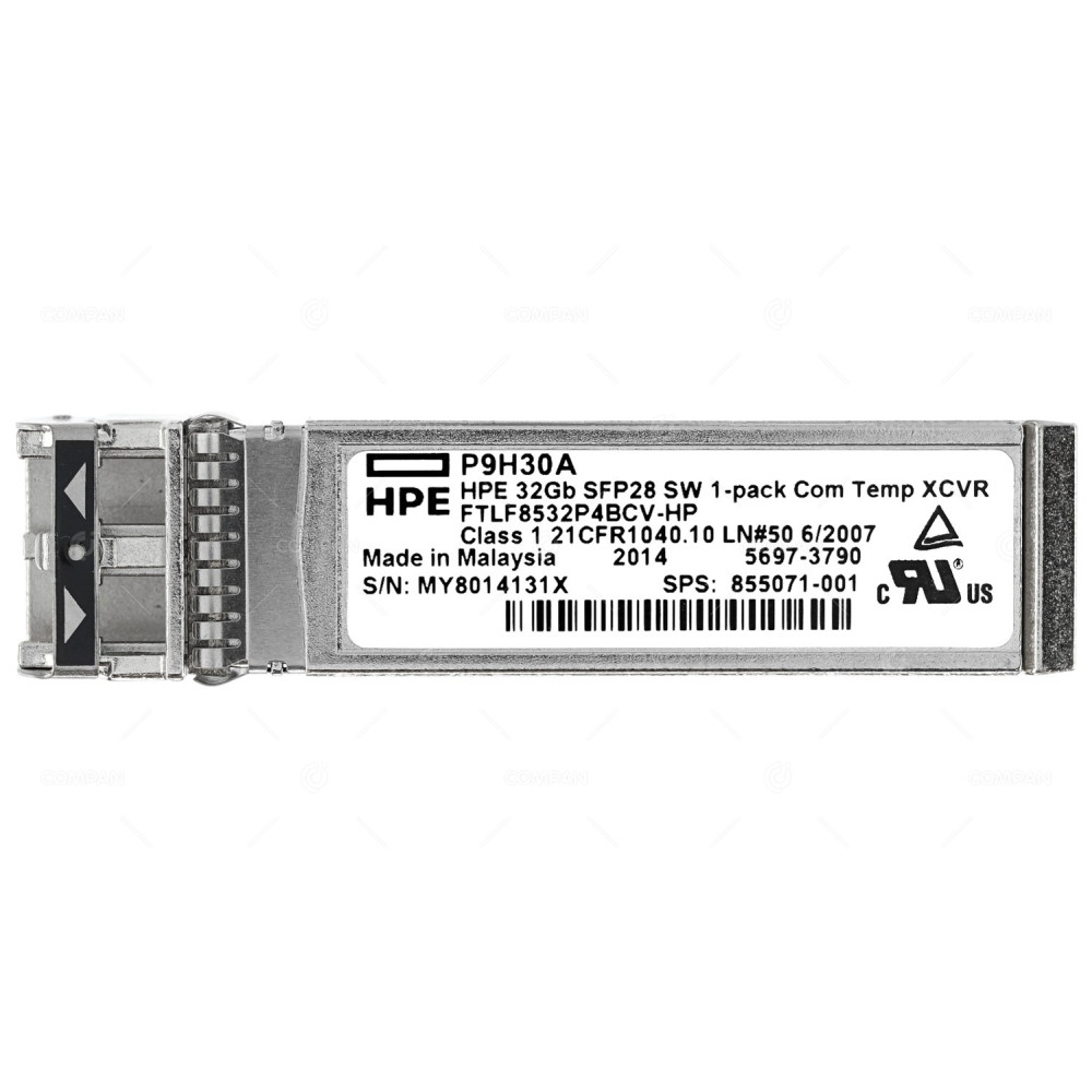 855071-001 HPE P9H30A 32GB SFP28 SHORT WAVE TRANSCEIVER FOR PROLIANT DL380 G10