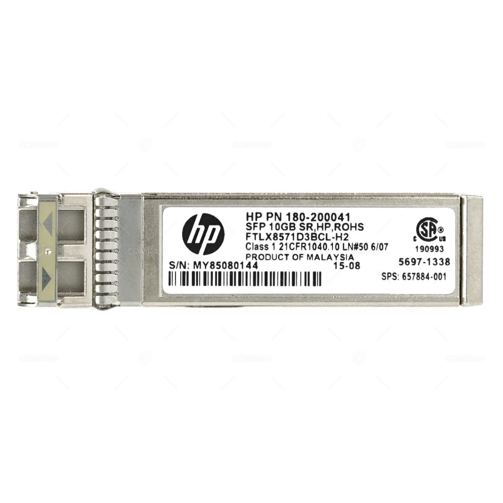 657884-001 HP 10GB SFP+ 850NM SR LC CNA 300M TRANSCEIVER