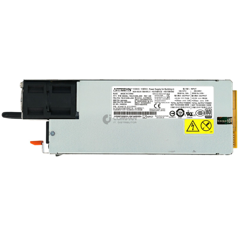 00FX893 IBM 1300W POWER SUPPLY FOR IBM FLASHSYSTEM 840 900